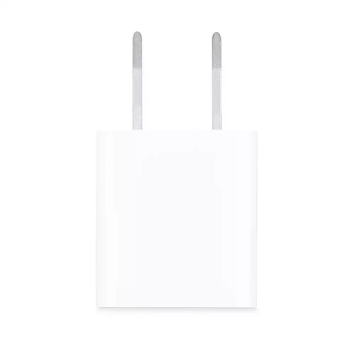 Apple 5W USB-A Power Adapter (5V/1A, US-Plug) (White) (Previously Used Unit) (Available in Pack of 1 and 4)