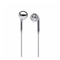 ENM1 Chrome Wired Earphones (EarPods Style) With Metallic Finish (Chrome)