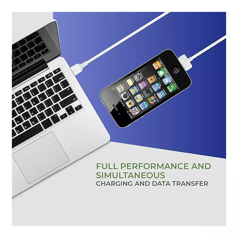 ERD High Quality USB-A to 30-Pin Cable (For Older Apple Devices) (Available in Pack of 1 and 3)