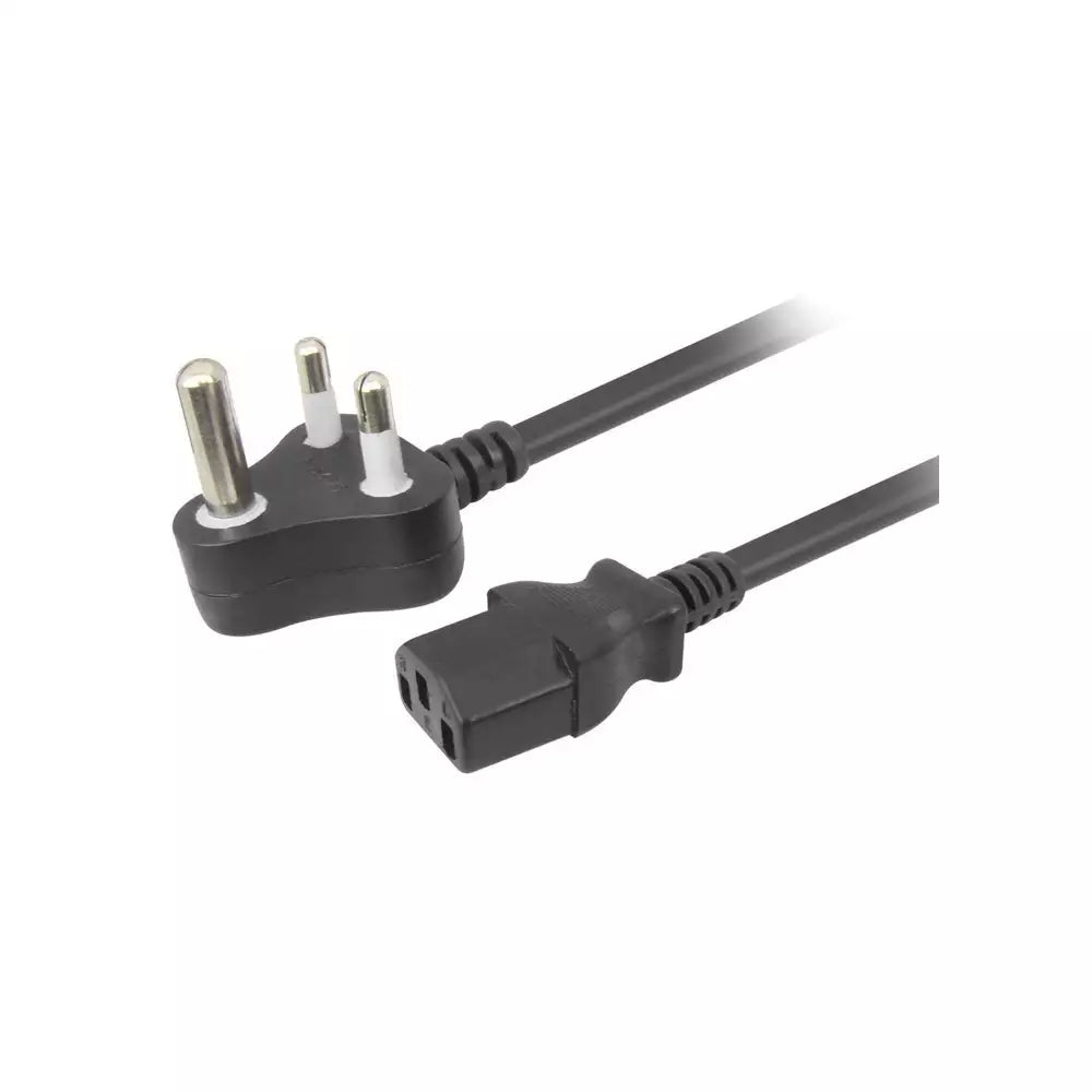 ENM1 Genuine OEM Power Cables (2-Pin / 3-Pin PSU / 3-Pin Laptop Charger – Indian Plug) (Black) (Available in Pack of 1,3 and 10)