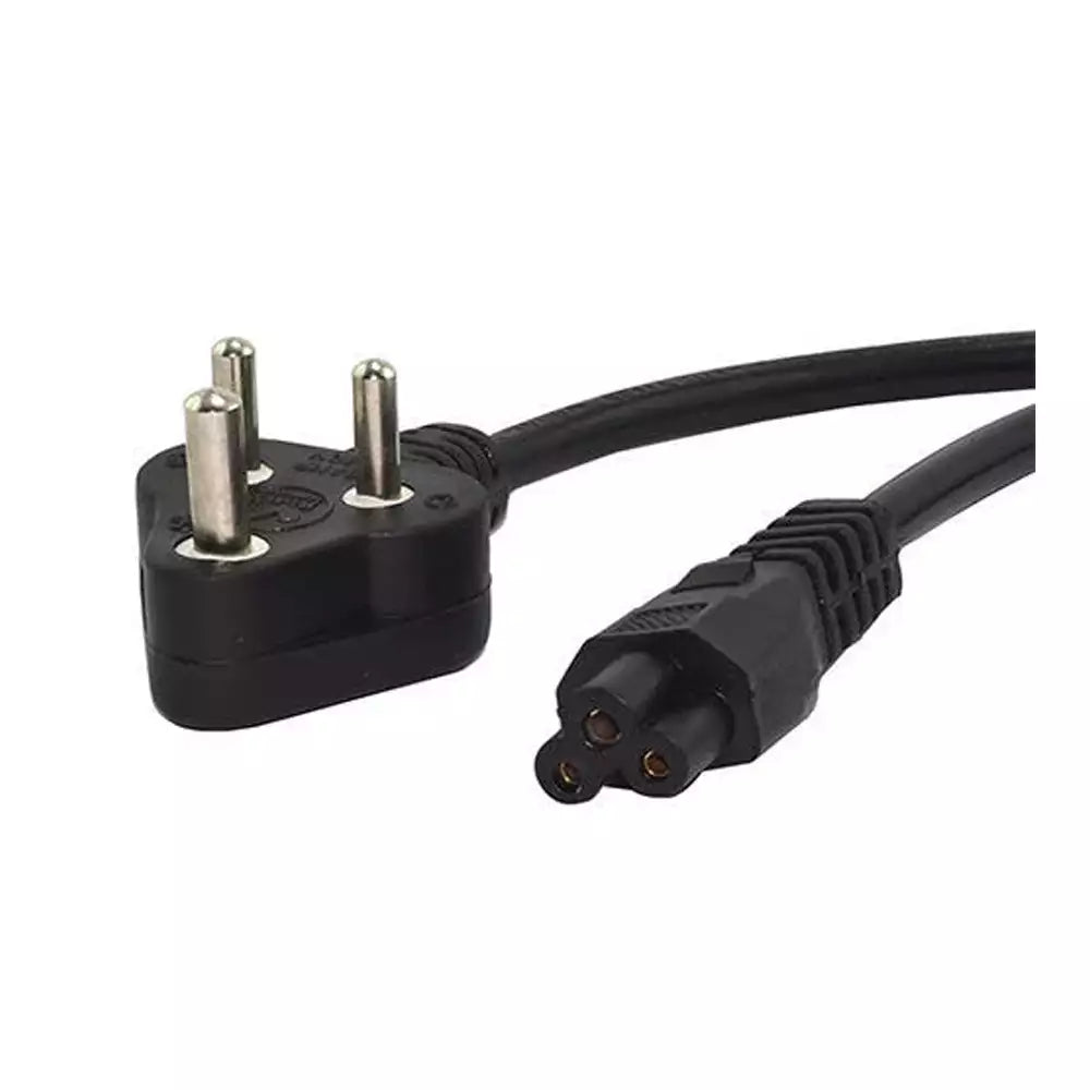 ENM1 Genuine OEM Power Cables (2-Pin / 3-Pin PSU / 3-Pin Laptop Charger – Indian Plug) (Black) (Available in Pack of 1,3 and 10)