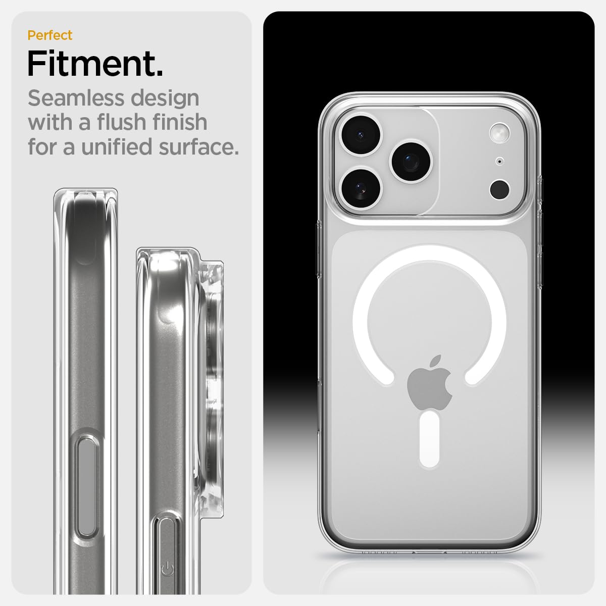 ENM1 Clear MagSafe Case For Apple iPhone 15, 16, 17 Series (Premium Build and Finishing)